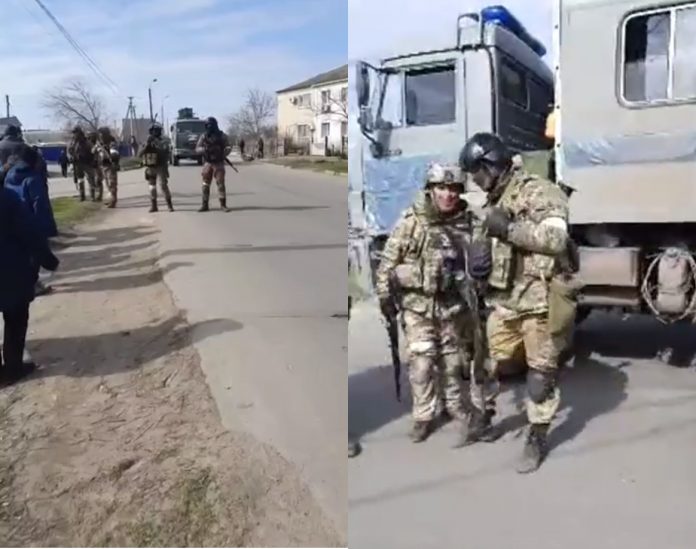 В селі Херсонської області українці попри стрільбу окупантів протестують