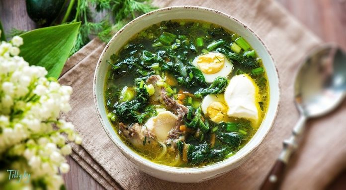 Як зберегти колір зелені в супі
