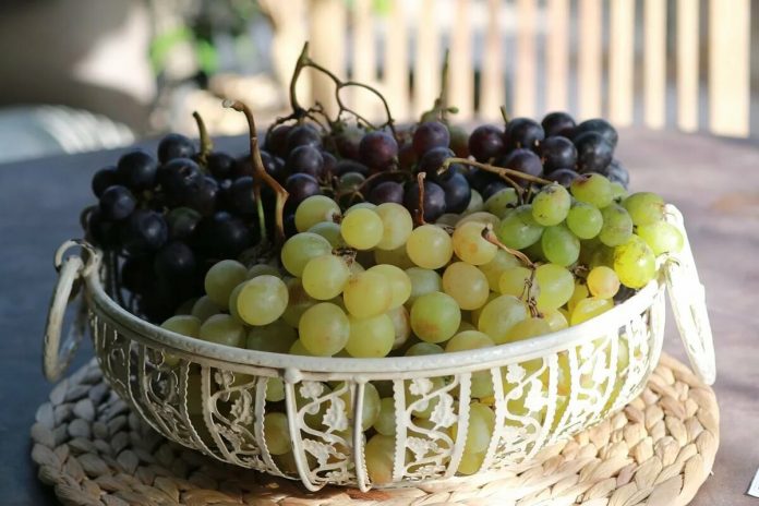Як правильно заморозити виноград ягодами