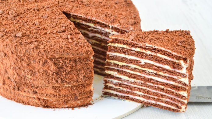 Шоколадний торт на сковорідці за 30 хвилин