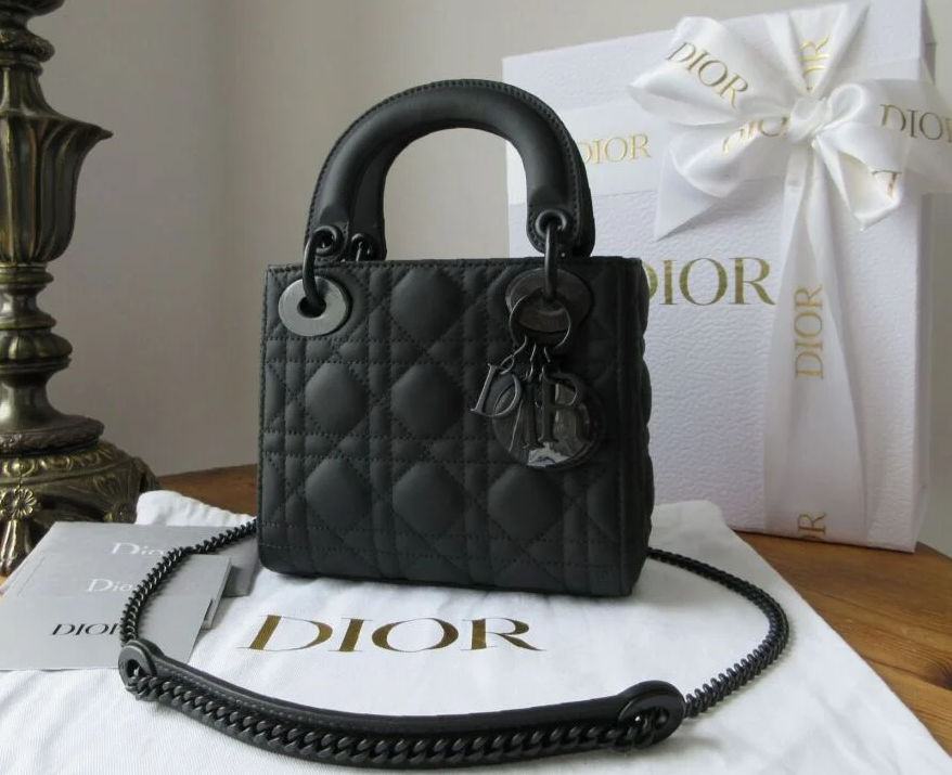 Dior Ultramatte Cannage Mini Lady Dior Bag