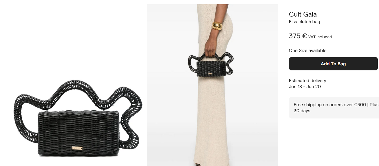 Cult Gaia Elsa clutch bag