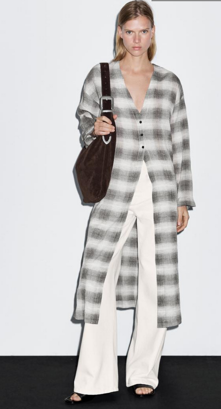 Кардиган в клітинку від Massimo Dutti